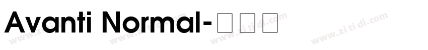 Avanti Normal字体转换
